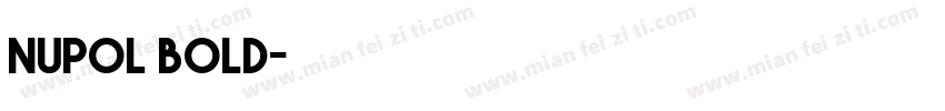 nupol bold字体转换